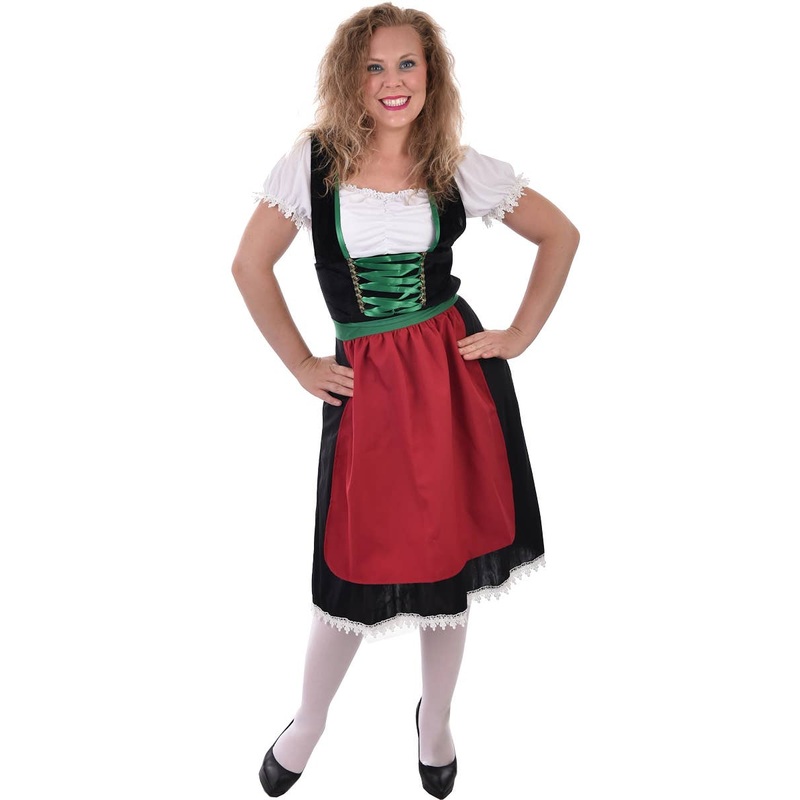 Alpine Maiden Womens Oktoberfest Dress Up Costume M-L