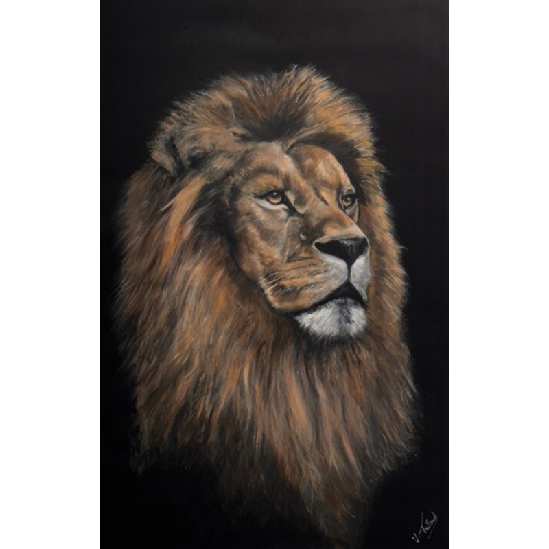 Lion Painting by Virginie Trillard | ArtMajeur