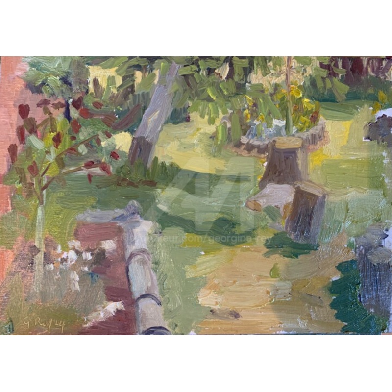 West Horsley Place Garden. Painting by Georgina Rey | ArtMajeur